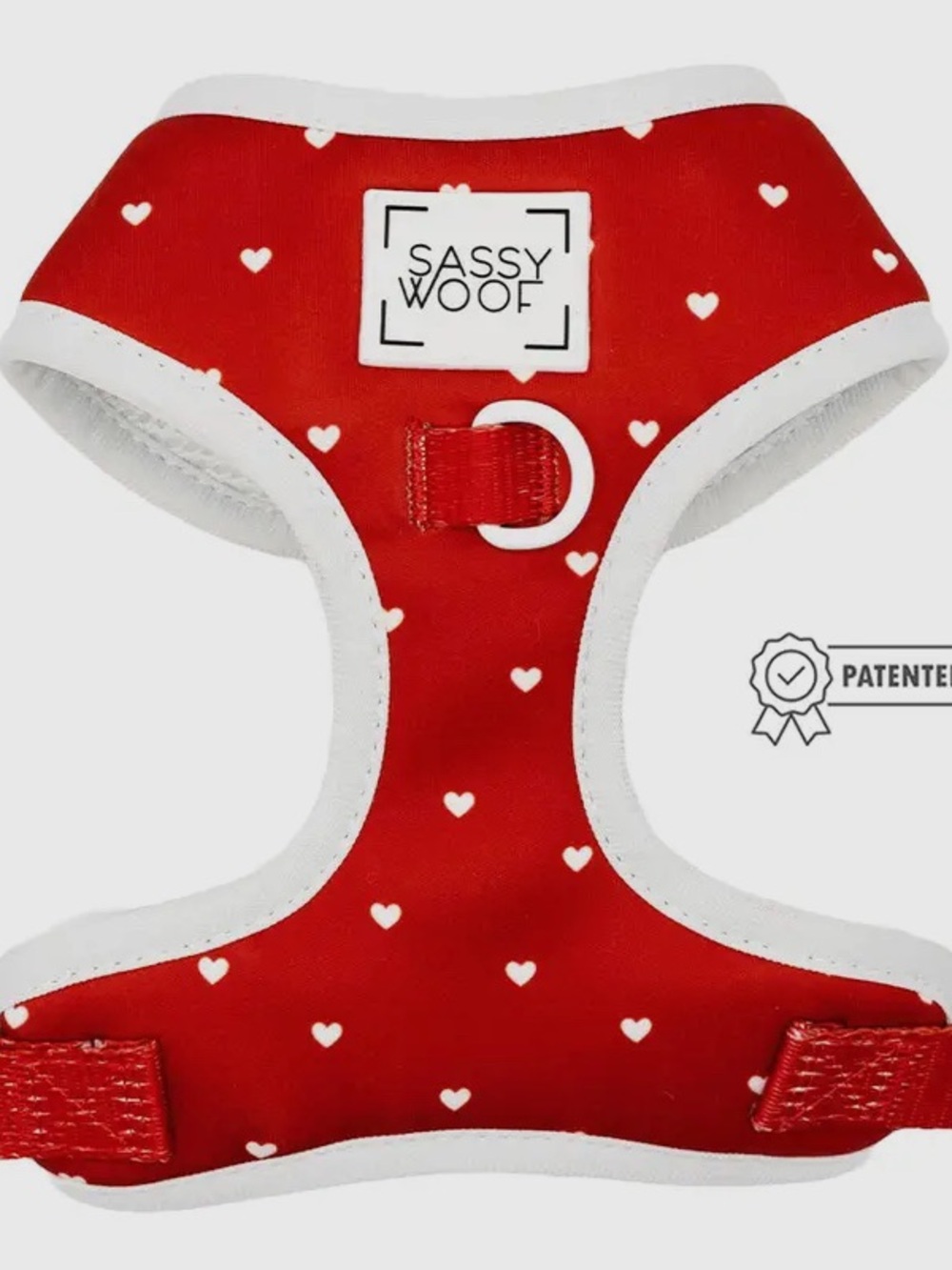 SassyWoof Red Heart Dog Harness - Soft Padded No-Pull Vest
